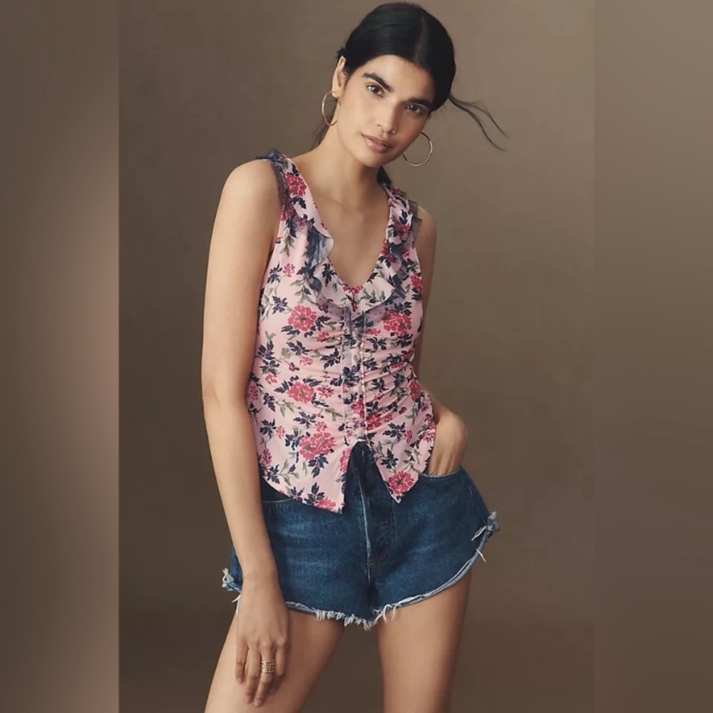 NWT Anthropologie V-Neck Blouse